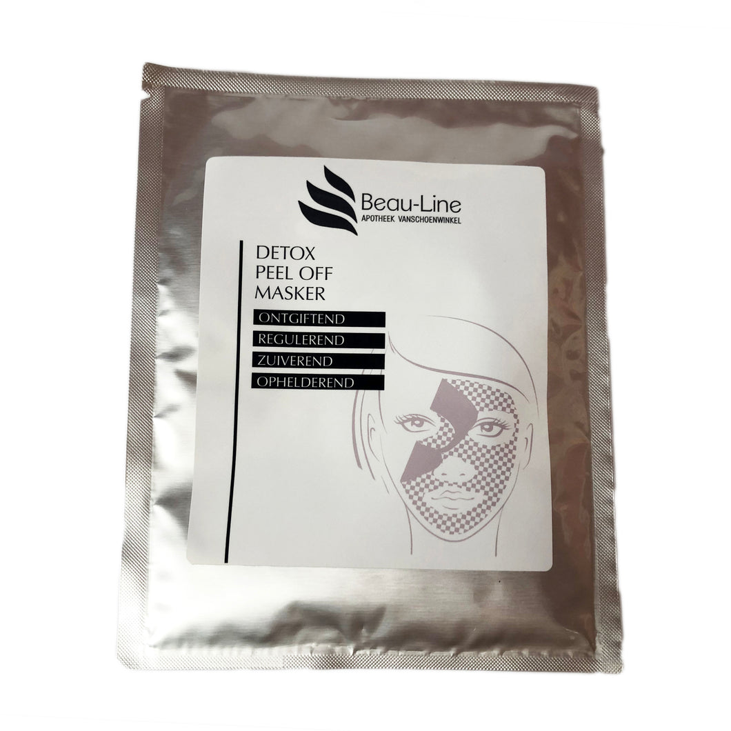 Detox peel off masker, ontgiftend, regulerend, zuiverend en ophelderend